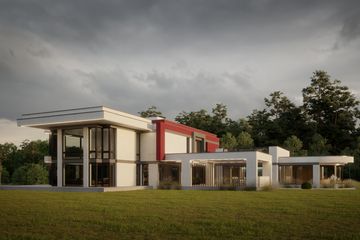 Projekt domu LK&1540 - z pełnym piętrem dom o powierzchni 316,89 m², dach płaski - ujęcie 7