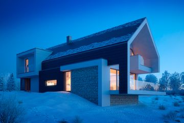 Projekt domu LK&1534 - parterowy z poddaszem dom o powierzchni 295,69 m², dach dwuspadowy - ujęcie 2