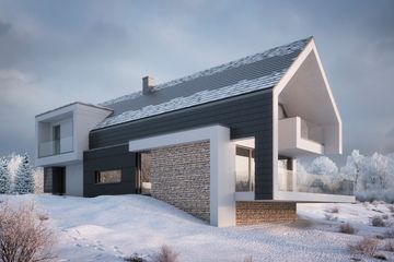 Projekt domu LK&1534 - parterowy z poddaszem dom o powierzchni 295,69 m², dach dwuspadowy - ujęcie 7