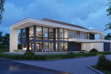 Projekt domu LK&1532 - z pełnym piętrem dom o powierzchni 306,67 m², dach kopertowy - ujęcie 3