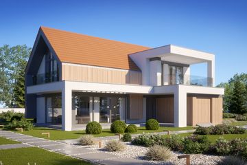 Projekt domu LK&1531 - parterowy z poddaszem dom o powierzchni 139,39 m², dach dwuspadowy - ujęcie 2