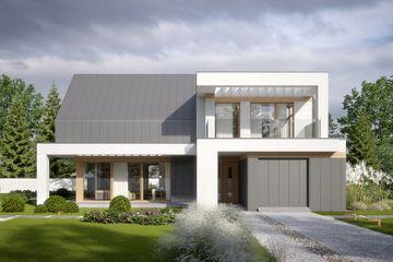 Projekt domu LK&1531 - parterowy z poddaszem dom o powierzchni 139,39 m², dach dwuspadowy - ujęcie 3