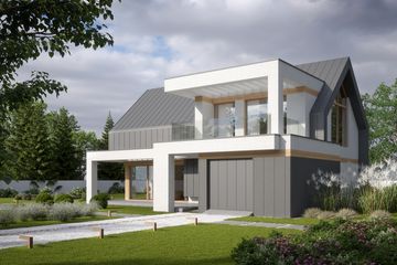 Projekt domu LK&1531 - parterowy z poddaszem dom o powierzchni 139,39 m², dach dwuspadowy - ujęcie 5