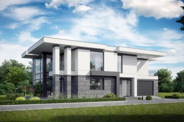 Projekt domu LK&1525 - z pełnym piętrem dom o powierzchni 216,28 m², dach płaski - ujęcie 2