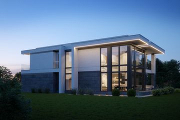 Projekt domu LK&1525 - z pełnym piętrem dom o powierzchni 216,28 m², dach płaski - ujęcie 6