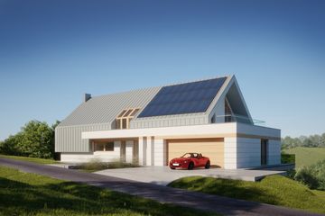 Projekt domu LK&1516 - parterowy z poddaszem dom o powierzchni 207,98 m², dach dwuspadowy - ujęcie 3