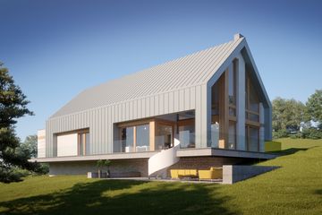 Projekt domu LK&1516 - parterowy z poddaszem dom o powierzchni 207,98 m², dach dwuspadowy - ujęcie 4