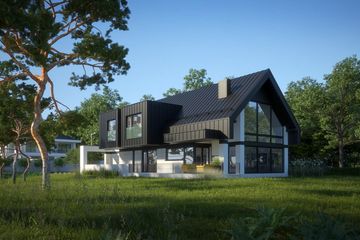 Projekt domu LK&1509 - parterowy z poddaszem dom o powierzchni 192,43 m², dach dwuspadowy - ujęcie 4
