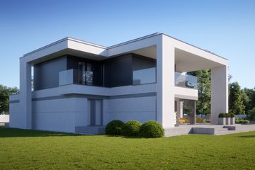 Projekt domu LK&1484 - z pełnym piętrem dom o powierzchni 185,65 m², dach płaski - ujęcie 5