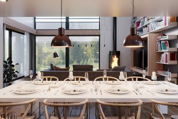 Projekt domu LK&1473 - parterowy z poddaszem dom o powierzchni 194,94 m², dach dwuspadowy - ujęcie 8