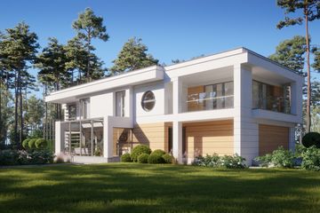 Projekt domu LK&1465 - z pełnym piętrem dom o powierzchni 300,28 m², dach płaski - ujęcie 5
