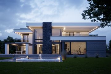 Projekt domu LK&1461 - z pełnym piętrem dom o powierzchni 276,94 m², dach kopertowy - ujęcie 4