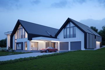 Projekt domu LK&1460 - parterowy z poddaszem dom o powierzchni 423,75 m², dach wielospadowy - ujęcie 3