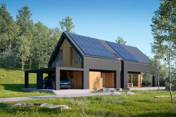 Projekt domu LK&1459 - parterowy z poddaszem dom o powierzchni 165,47 m², dach dwuspadowy - ujęcie 3