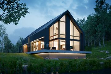 Projekt domu LK&1459 - parterowy z poddaszem dom o powierzchni 165,47 m², dach dwuspadowy - ujęcie 5