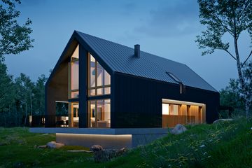 Projekt domu LK&1459 - parterowy z poddaszem dom o powierzchni 165,47 m², dach dwuspadowy - ujęcie 6