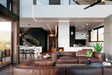 Projekt domu LK&1459 - parterowy z poddaszem dom o powierzchni 165,47 m², dach dwuspadowy - ujęcie 9