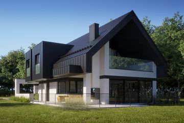 Projekt domu LK&1437 - parterowy z poddaszem dom o powierzchni 163,38 m², dach dwuspadowy - ujęcie 5