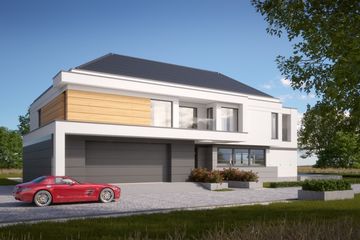 Projekt domu LK&1434 - z pełnym piętrem dom o powierzchni 341,57 m², dach kopertowy - ujęcie 4