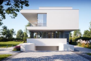 Projekt domu LK&1430 - z pełnym piętrem dom o powierzchni 379,11 m², dach płaski - ujęcie 2