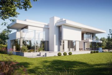 Projekt domu LK&1430 - z pełnym piętrem dom o powierzchni 379,11 m², dach płaski - ujęcie 4