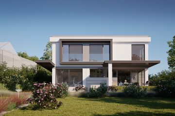 Projekt domu LK&1428 - z pełnym piętrem dom o powierzchni 165,50 m², dach płaski - ujęcie 3