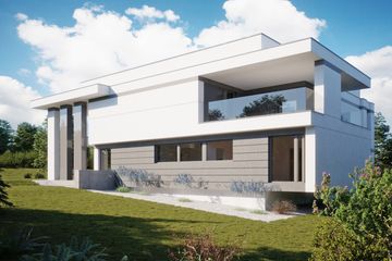 Projekt domu LK&1415 - z pełnym piętrem dom o powierzchni 350,15 m², dach płaski - ujęcie 4