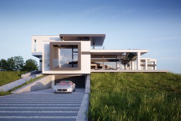 Projekt domu LK&1404 - z pełnym piętrem dom o powierzchni 832,36 m², dach płaski - ujęcie 4