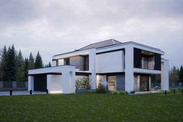 Projekt domu LK&1402 - z pełnym piętrem dom o powierzchni 223,20 m², dach kopertowy - ujęcie 3