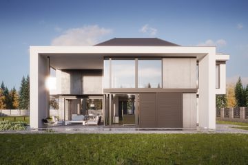 Projekt domu LK&1402 - z pełnym piętrem dom o powierzchni 223,20 m², dach kopertowy - ujęcie 5