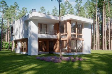 Projekt domu LK&1401 - z pełnym piętrem dom o powierzchni 215,62 m², dach płaski - ujęcie 3