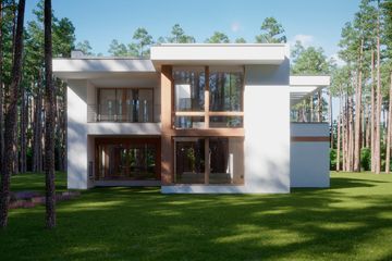 Projekt domu LK&1401 - z pełnym piętrem dom o powierzchni 215,62 m², dach płaski - ujęcie 4