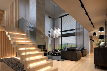 Projekt domu LK&1399 - z pełnym piętrem dom o powierzchni 247,88 m², dach płaski - ujęcie 13