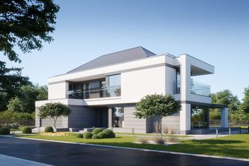 Projekt domu LK&1393 - z pełnym piętrem dom o powierzchni 213,72 m², dach kopertowy - ujęcie 3