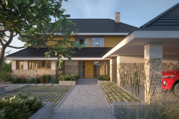 Projekt domu LK&1386 - z pełnym piętrem dom o powierzchni 282,97 m², dach kopertowy - ujęcie 4