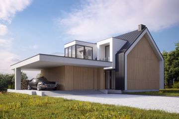 Projekt domu LK&1382 - parterowy z poddaszem dom o powierzchni 188,20 m², dach dwuspadowy - ujęcie 3