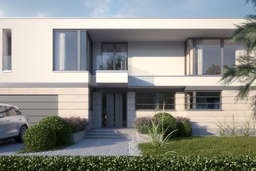 Projekt domu LK&1378 - z pełnym piętrem dom o powierzchni 342,68 m², dach płaski - ujęcie 2