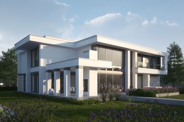 Projekt domu LK&1378 - z pełnym piętrem dom o powierzchni 342,68 m², dach płaski - ujęcie 4