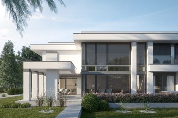 Projekt domu LK&1378 - z pełnym piętrem dom o powierzchni 342,68 m², dach płaski - ujęcie 5