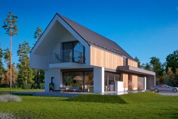 Projekt domu LK&1373 - parterowy z poddaszem dom o powierzchni 139,72 m², dach dwuspadowy - ujęcie 4
