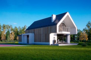 Projekt domu LK&1373 - parterowy z poddaszem dom o powierzchni 139,72 m², dach dwuspadowy - ujęcie 6