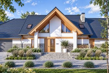Projekt domu LK&1367 - parterowy z poddaszem dom o powierzchni 280,84 m², dach dwuspadowy - ujęcie 4