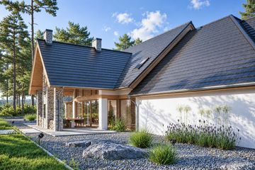 Projekt domu LK&1367 - parterowy z poddaszem dom o powierzchni 280,84 m², dach dwuspadowy - ujęcie 5