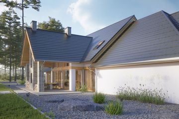 Projekt domu LK&1367 - parterowy z poddaszem dom o powierzchni 280,84 m², dach dwuspadowy - ujęcie 5