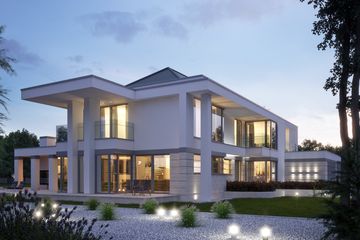 Projekt domu LK&1361 - z pełnym piętrem dom o powierzchni 416,39 m², dach kopertowy - ujęcie 2