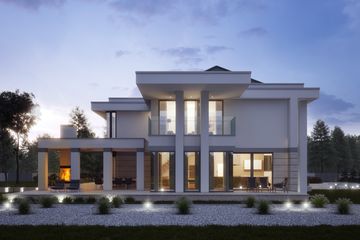 Projekt domu LK&1361 - z pełnym piętrem dom o powierzchni 416,39 m², dach kopertowy - ujęcie 5