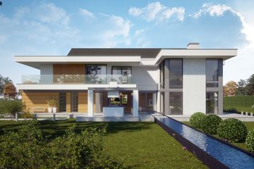 Projekt domu LK&1358 - z pełnym piętrem dom o powierzchni 268,51 m², dach dwuspadowy - ujęcie 4