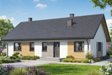  Projekt domu Parterowy klasyk 110 plus (GDF1012) - projekt domu parterowego - Zdjęcie 1