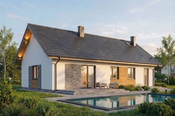  Projekt domu Parterowy klasyk 110 plus (GDF1012) - projekt domu parterowego - Zdjęcie 2