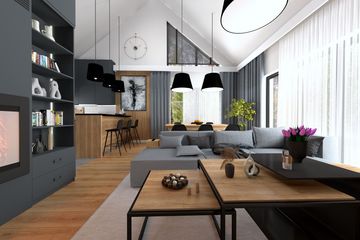 Projekt domu Ka237 - parterowy dom o powierzchni 117,24 m², dach dwuspadowy - ujęcie 4